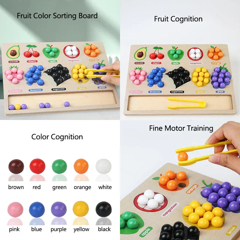 Toddler Clips™ - Abbinamenti di frutta e forme - Gioco di ordinamento