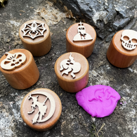 Thumbnail for WoodStamp – Montessori & Creatività – 6 timbri in legno per plastilina