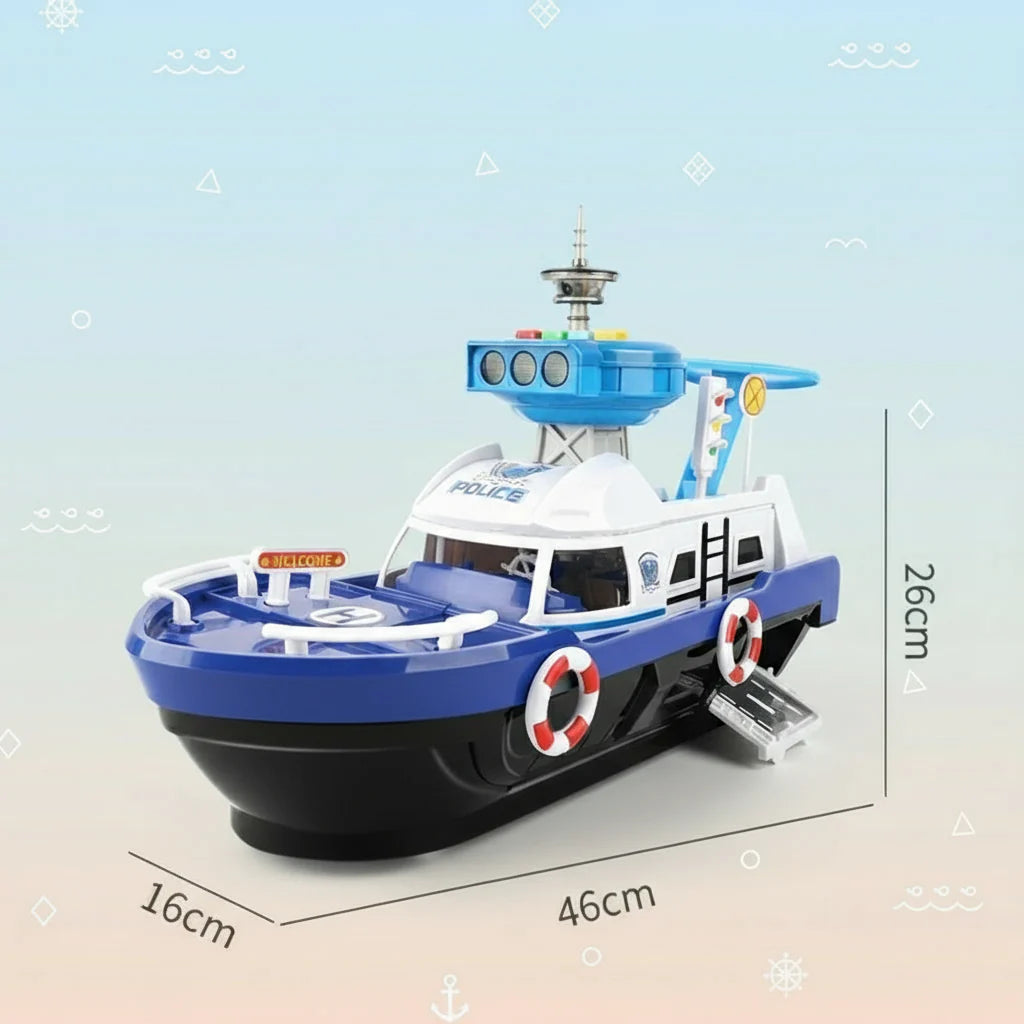 PlayHarbor – Musicale e interattivo – Giocattolo Barca con luci e suoni