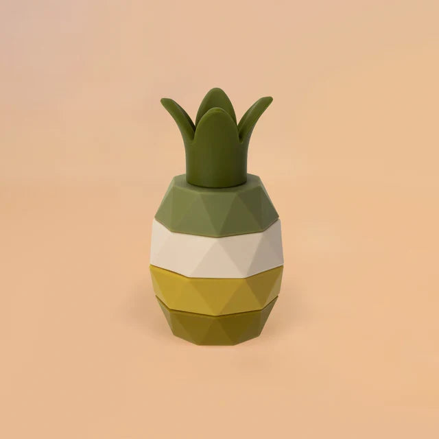 Pineapple Silicone Stackers™ - Divertimento fruttato - Blocchi impilabili a forma di ananas