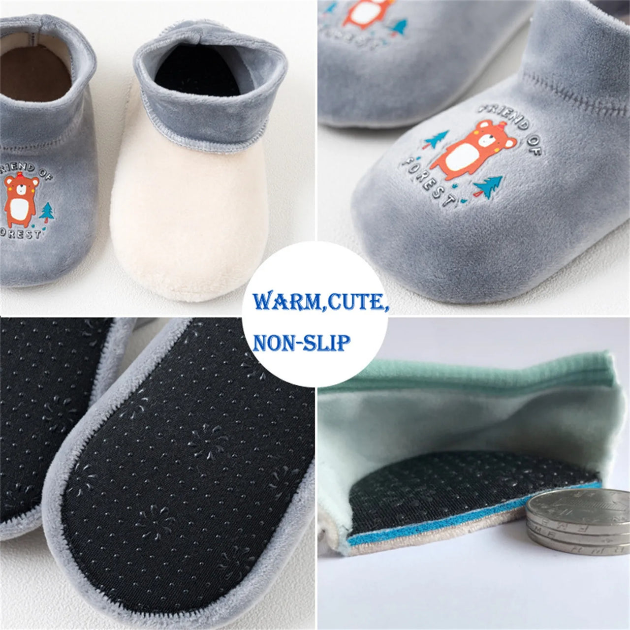 Mini Fashion™ - Design antiscivolo - Scarpe a calzino per bambini