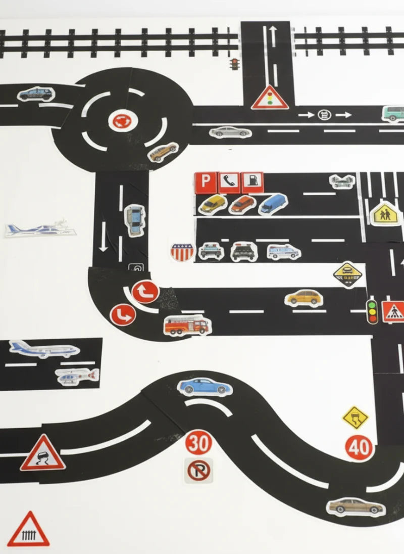 KidoTape – Colorato e pratico – Set di nastri adesivi per segnaletica stradale