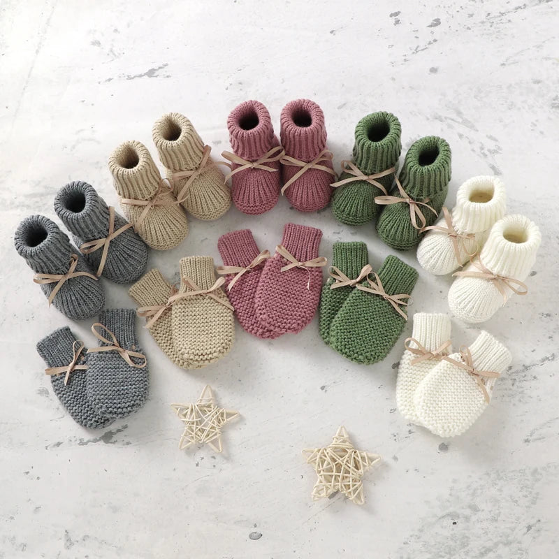 Booties & Mittens – Morbido e caldo – Set di guanti e scarpine
