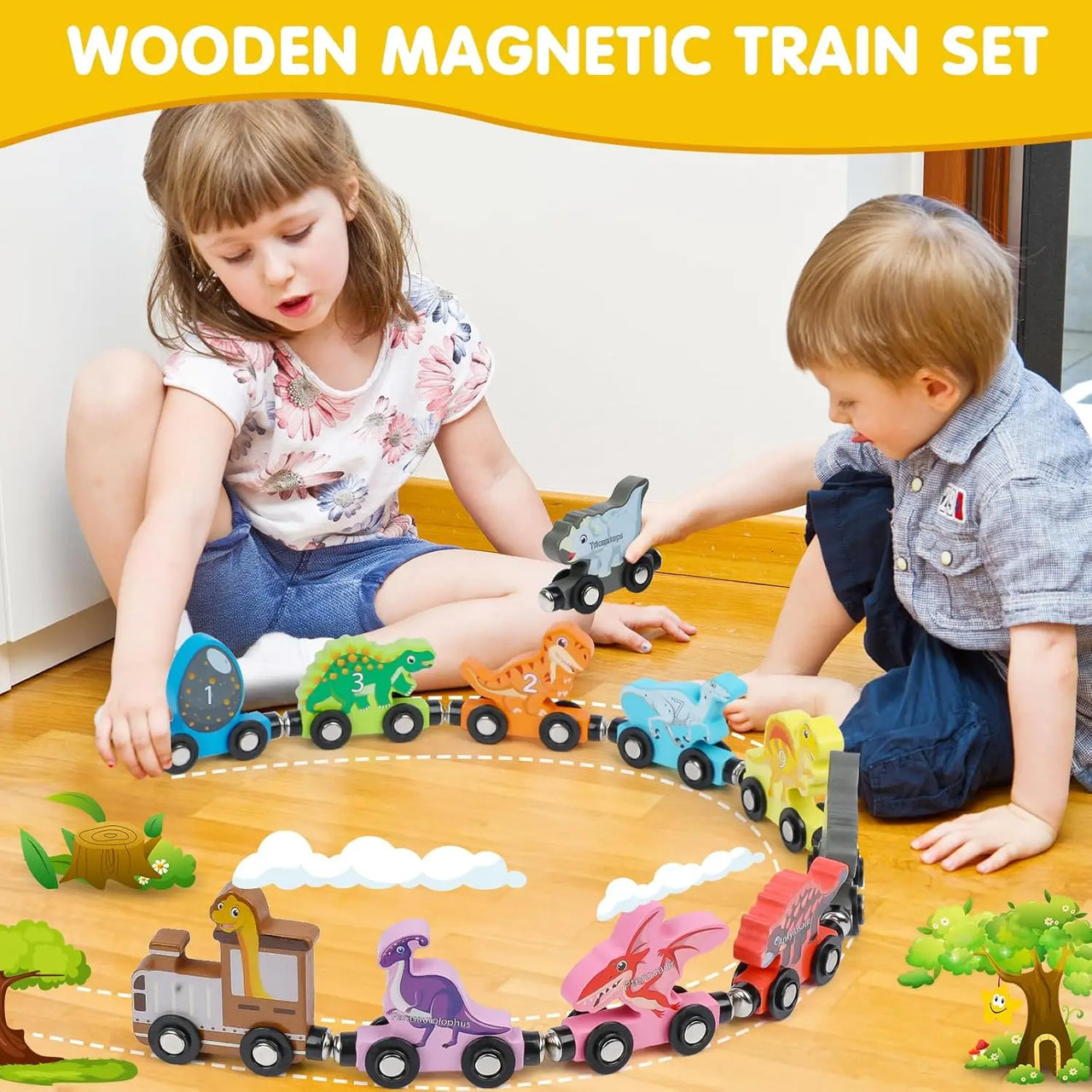 Tiny Express™ – Colorare e modellare - Trenino di legno