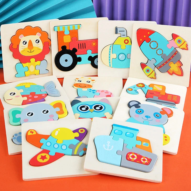 3D Wooden Puzzle™ - Avventura con forme e colori - Puzzle in legno