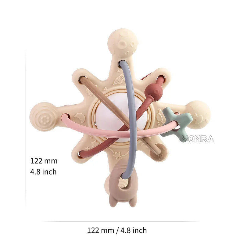 Sensory Rattle Ball™ – Divertimento con la presa morbida – Giocattoli da dentizione in silicone per bambini