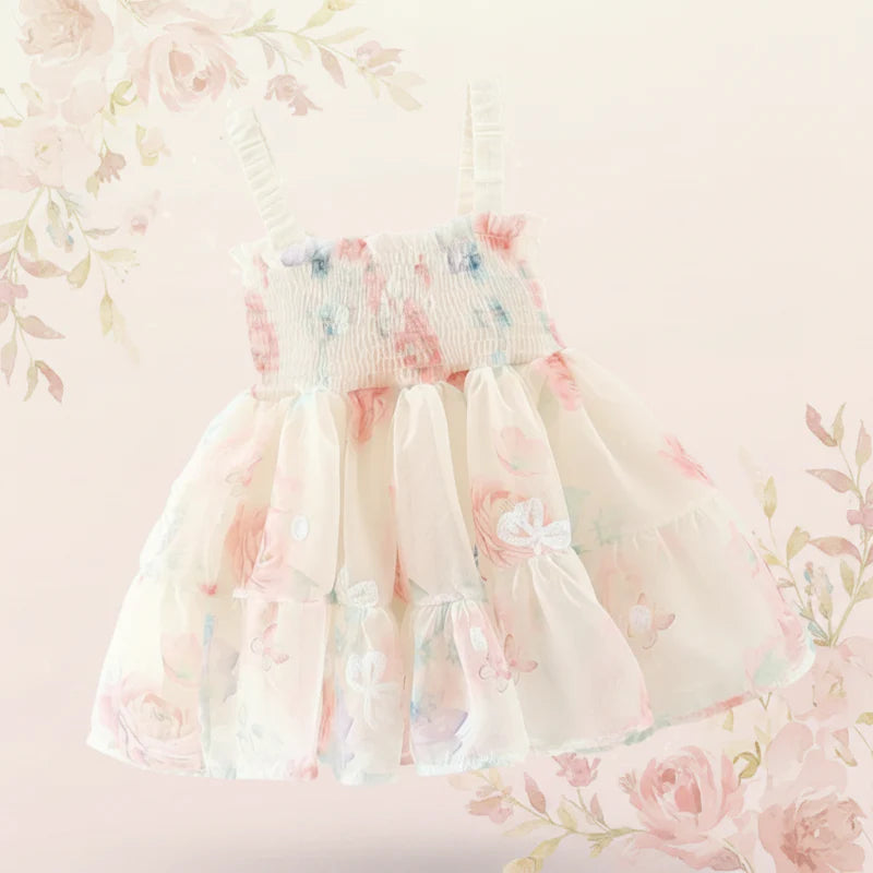 Girls Butterfly Dress – Carina e leggera – Abito da bambina