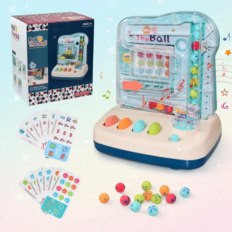 Montessori Math Track Game – Apprendimento e logica – Gioco del percorso a palline