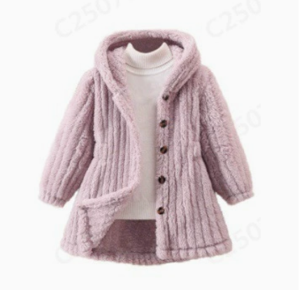 Mini Fashion™ - Cappotto con fodera interna in morbido pile - Cappotto per bambine