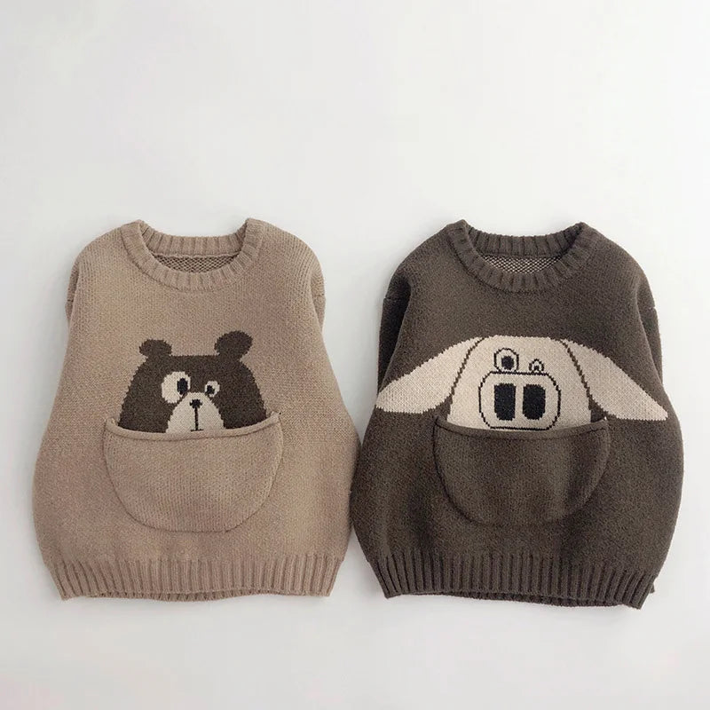 Mini Fashion™ - Fantasia animale con marsupio - Maglione per bambini