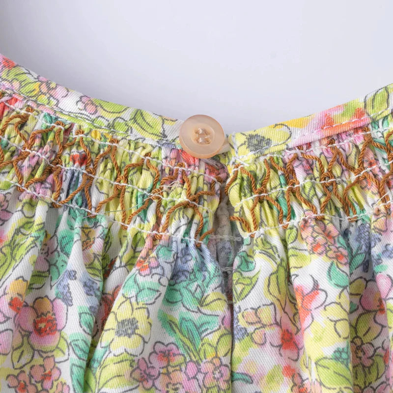 Floral Dress – Leggera e ariosa – Abito da bambina con maniche svolazzanti