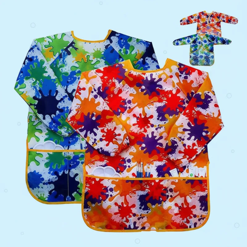 ArtEase – Colorato e idrorepellente – Grembiule da pittura per bambini