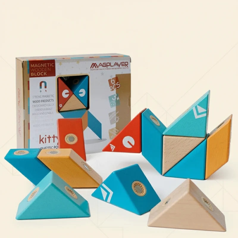 MagPlayer – Creatività e motricità – Blocchi magnetici in legno fai da te