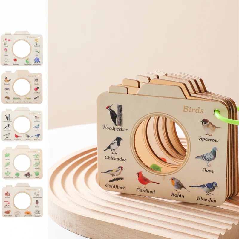 NatureBook – Set di scoperta della natura – Finestra di osservazione educativa in legno