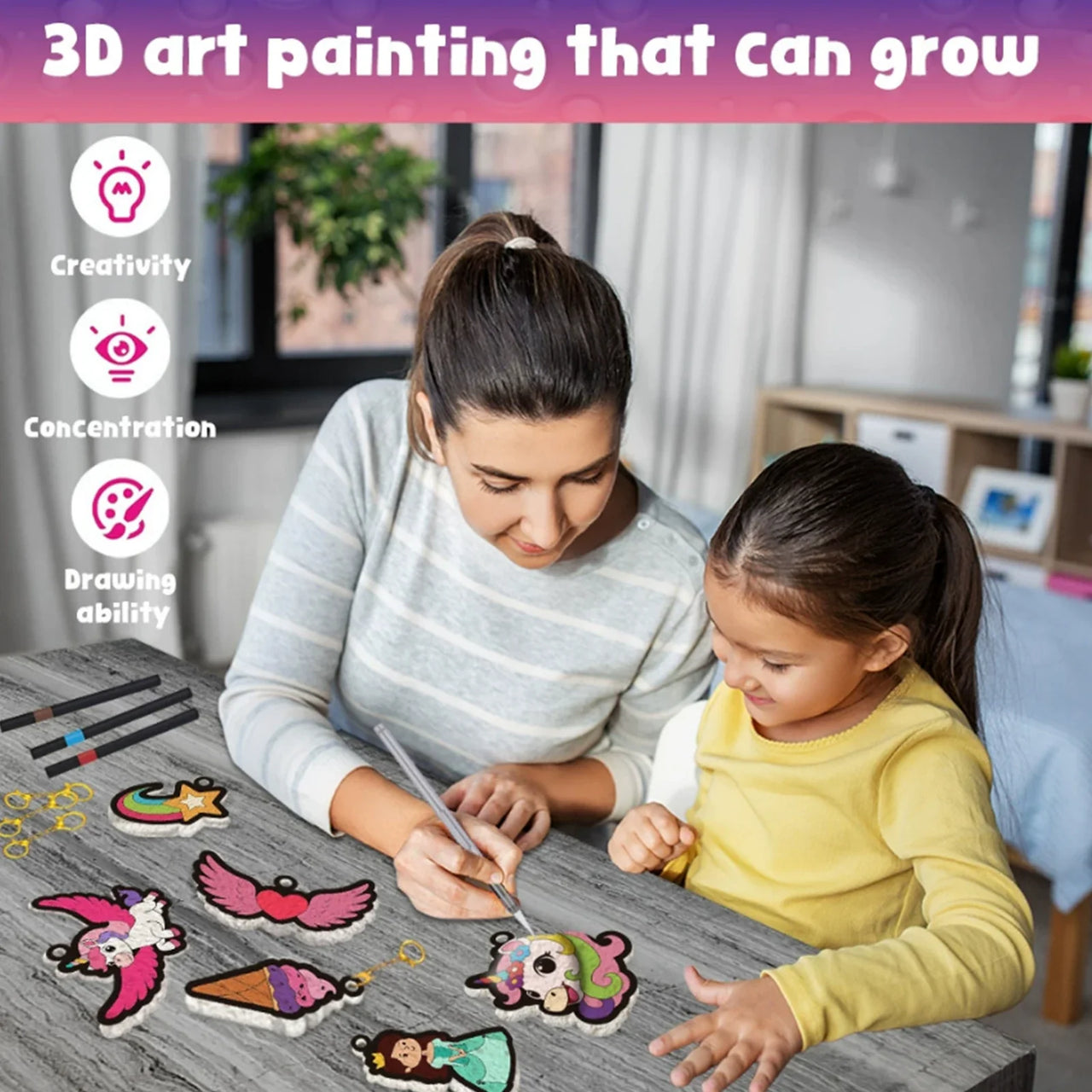 Magic Puff Paint – Creativo e interattivo – Kit di lavoretti con una magica consistenza schiumosa