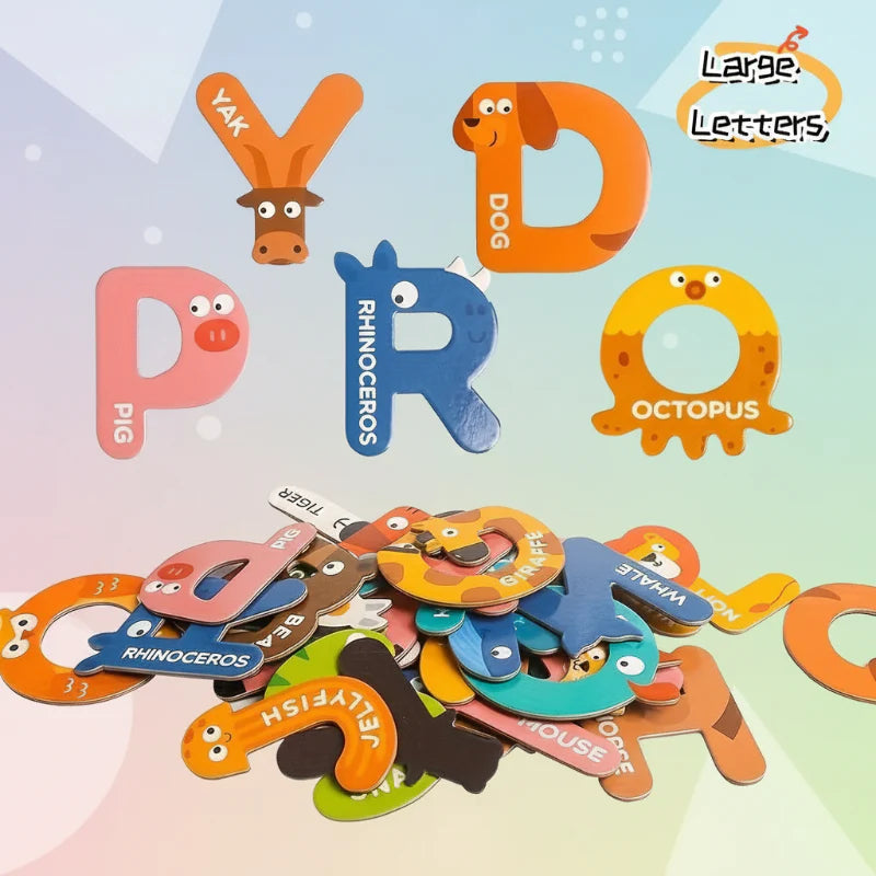Magnetic Alphabet – Imparare e giocare – Set di lettere magnetiche