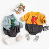 Mini Fashion – Tutina in morbido pile con stampa Dino