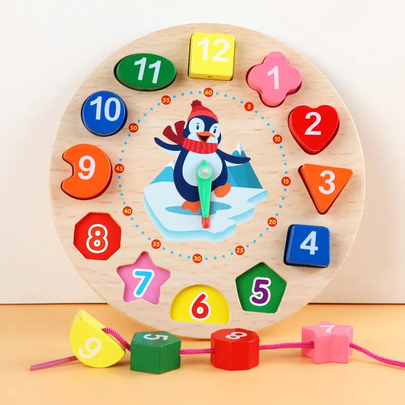 Learning Clock™ – Gioca e impara a leggere l’ora – Orologio in legno