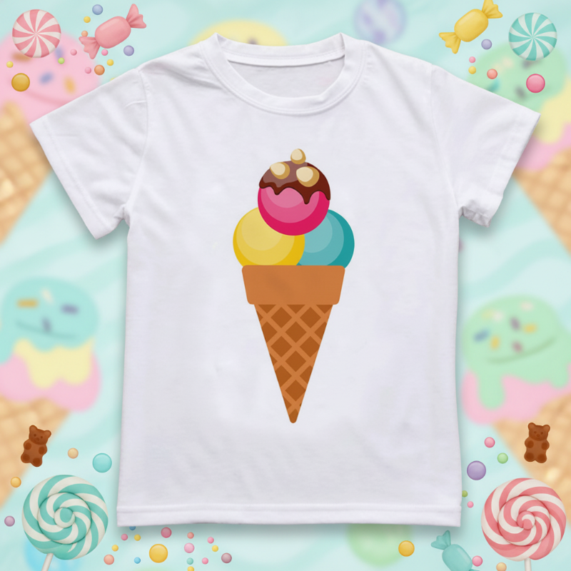 Boys & Girls Summer Tee – Comfort e allegria – T-shirt per bambini con una simpatica stampa