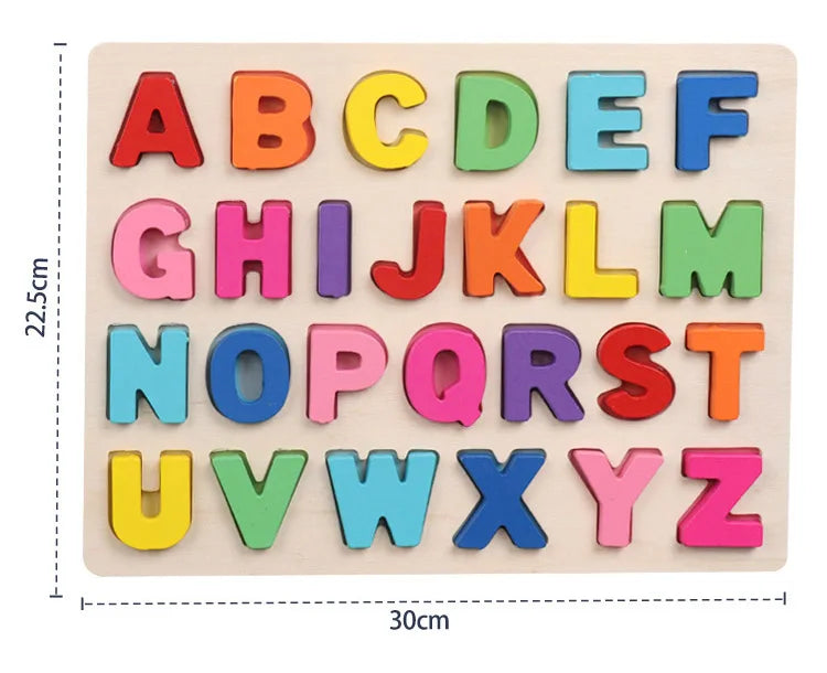 AlphaBlocks – Legno ed educativo – Puzzle con lettere 3D