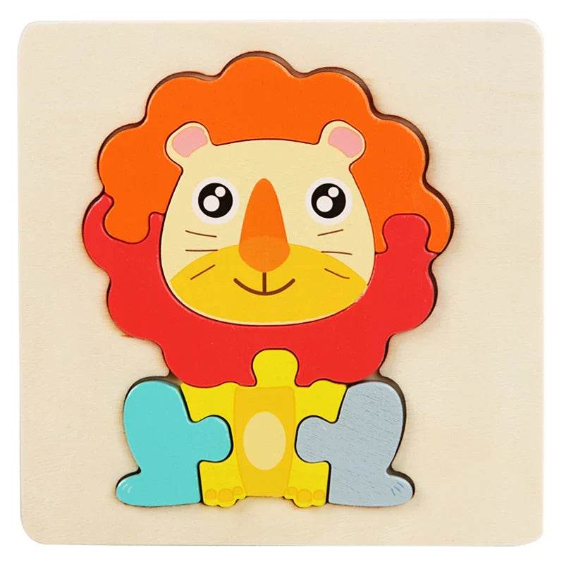 3D Wooden Puzzle™ - Avventura con forme e colori - Puzzle in legno