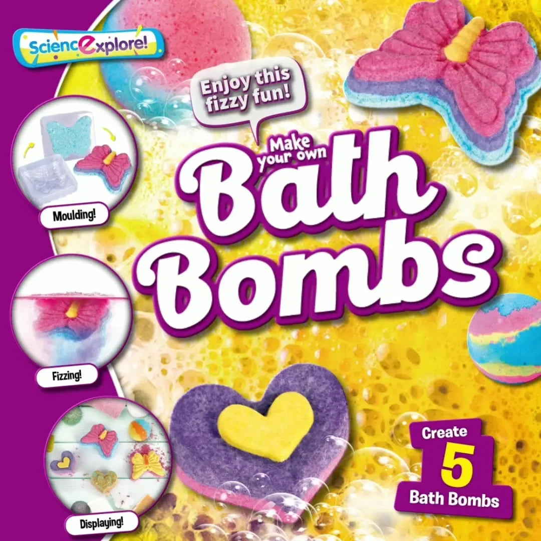 BathBombs – Colorato e istruttivo – Set fai da te per palline effervescenti da bagno