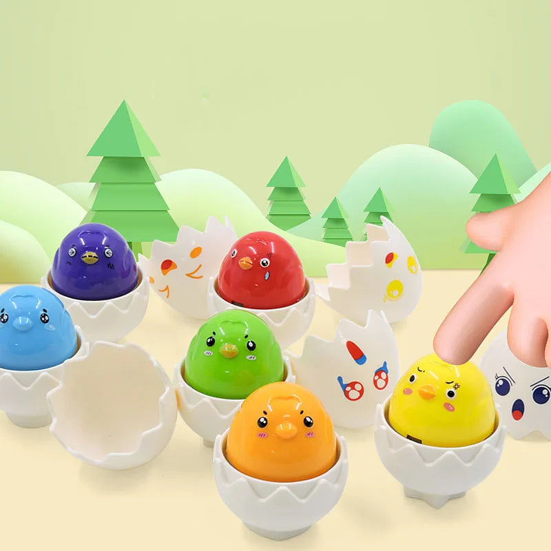 Montessori 3D Eggs Puzzle – Divertente per Pasqua - Gioco di smistamento delle uova