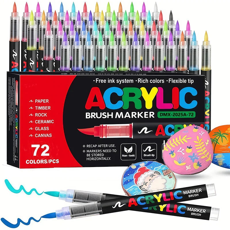 ColorCraft – Creativo e sostenibile – Pennarelli acrilici con punta a pennello