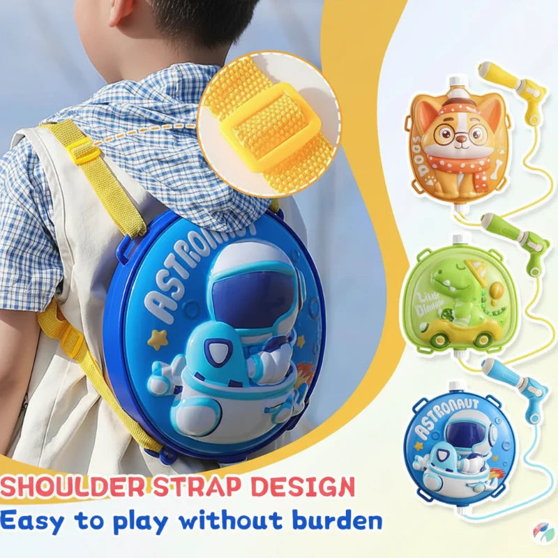 Kids Water Blaster – Divertente e pratico – Zaino con pistola ad acqua