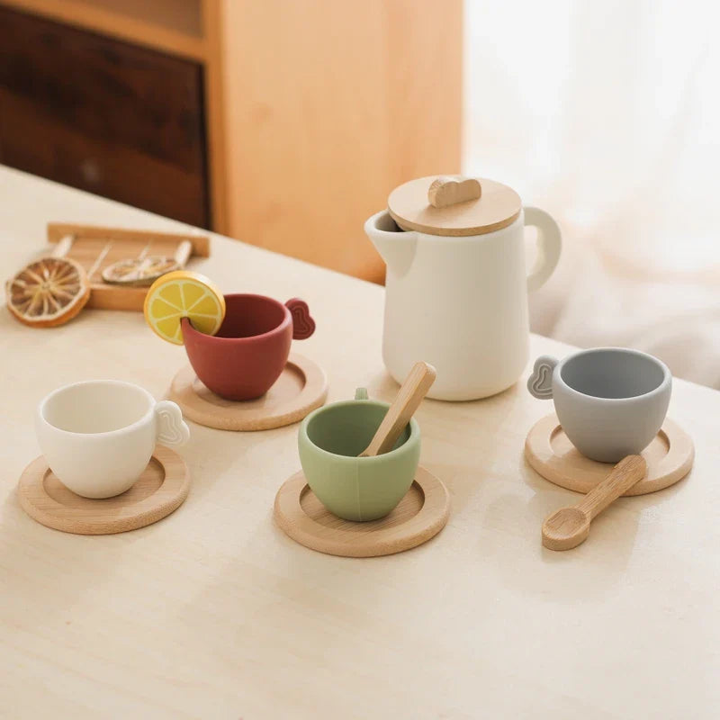 Woods – Divertente e interattivo – Set da tè in legno per bambini