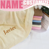 Personalized Baby Blanket – Morbida e unica – Coperta in cotone personalizzata con ricamo