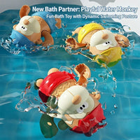 Thumbnail for Clockwork Monkey Toy – Divertimento e giochi d'acqua – Giocattolo da bagno a molla