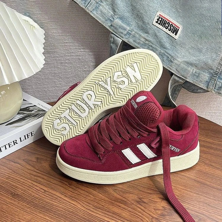UrbanStep – Alla moda e comode – Sneaker rosso bordeaux