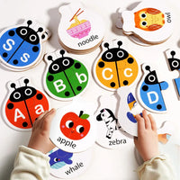 Thumbnail for Wooden Letter Matching Game – Apprendimento e gioco – Puzzle dell'alfabeto