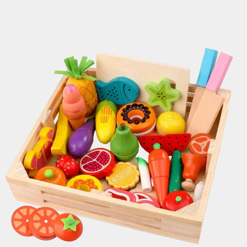 MiniChef – Divertente e creativo – Set da gioco magnetico in legno per la cucina