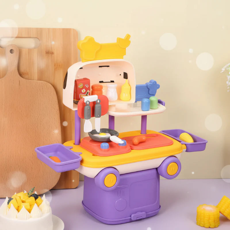 FoodDrive – Interattivo e creativo – Set da gioco per cucina in auto