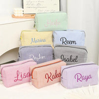 Thumbnail for Striped Name Pouch – Personalizzata ed elegante – Trousse