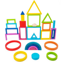 Thumbnail for Woods™ - Esplorazioni colorate - Giocattoli impilabili arcobaleno
