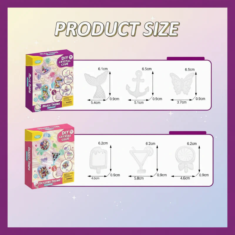 DIY Crystal Keychain Kit – Creativo e divertente – Kit fai da te per portachiavi