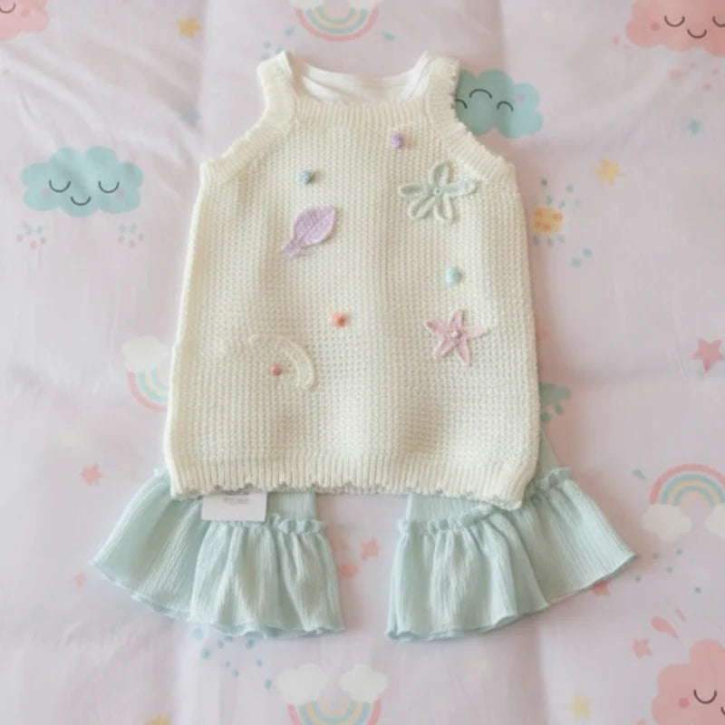 Girls Summer Outfit – Alla moda e comodo – Set di abbigliamento estivo per bambini
