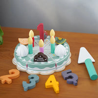 Thumbnail for TinyChef – Istruttivo e divertente – Set da cucina in legno con torta e accessori