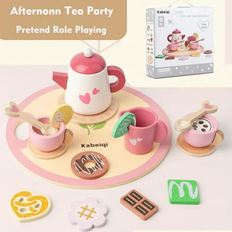 Woods – Semplice e affascinante – Set da tè in legno per bambini