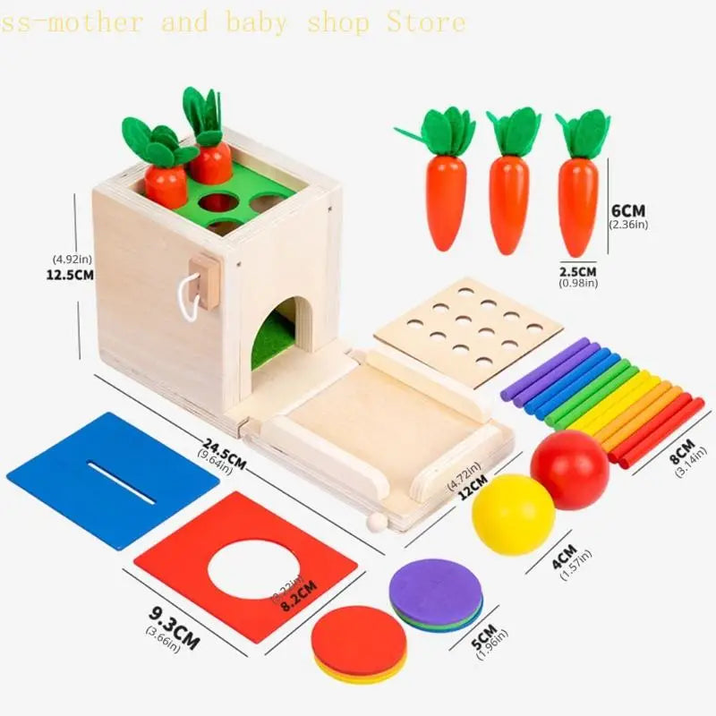 Smart Carrots –  Colori e forme - Giocattoli di legno da classificare