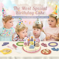 Thumbnail for Wooden Cake Cutting Toy – Creatività e giochi di ruolo – Torta di compleanno in legno