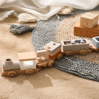 Thumbnail for TrainCount –  Classico ed educativo – Trenino Montessori in legno