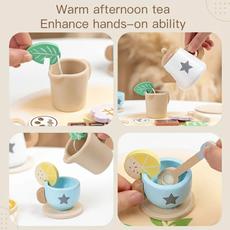 Woods – Semplice e affascinante – Set da tè in legno per bambini