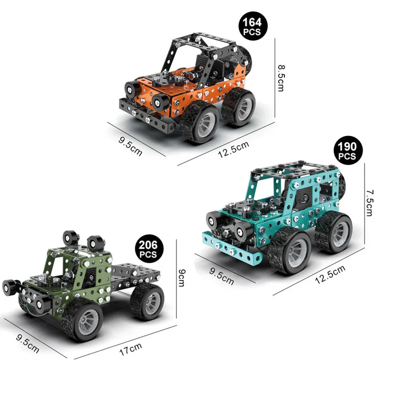 MetalBuild – Robusto ed educativo – Set di veicoli da costruzione