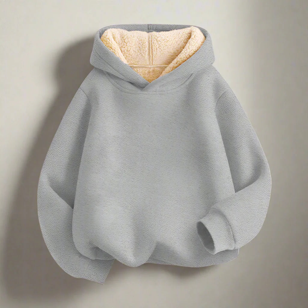 MiniFashion – Comodo e morbido – Felpa con cappuccio casual