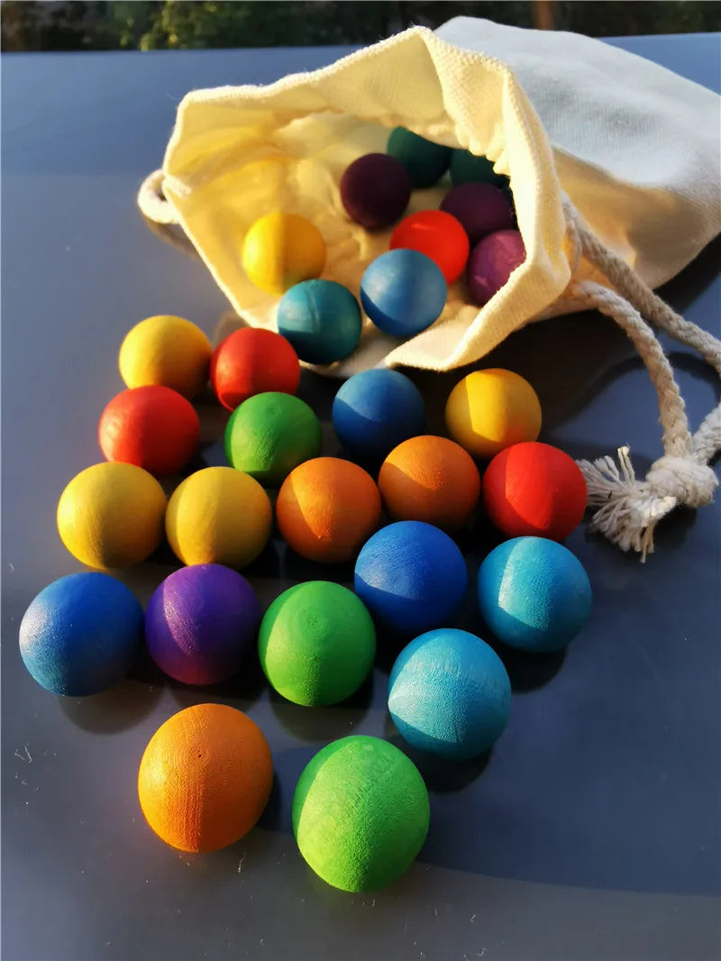 Rainbow Balls™ – Palline di legno arcobaleno