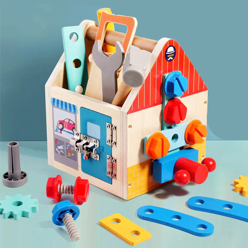 Busy Box™ - Scoprire e imparare - Scatola di attività in legno